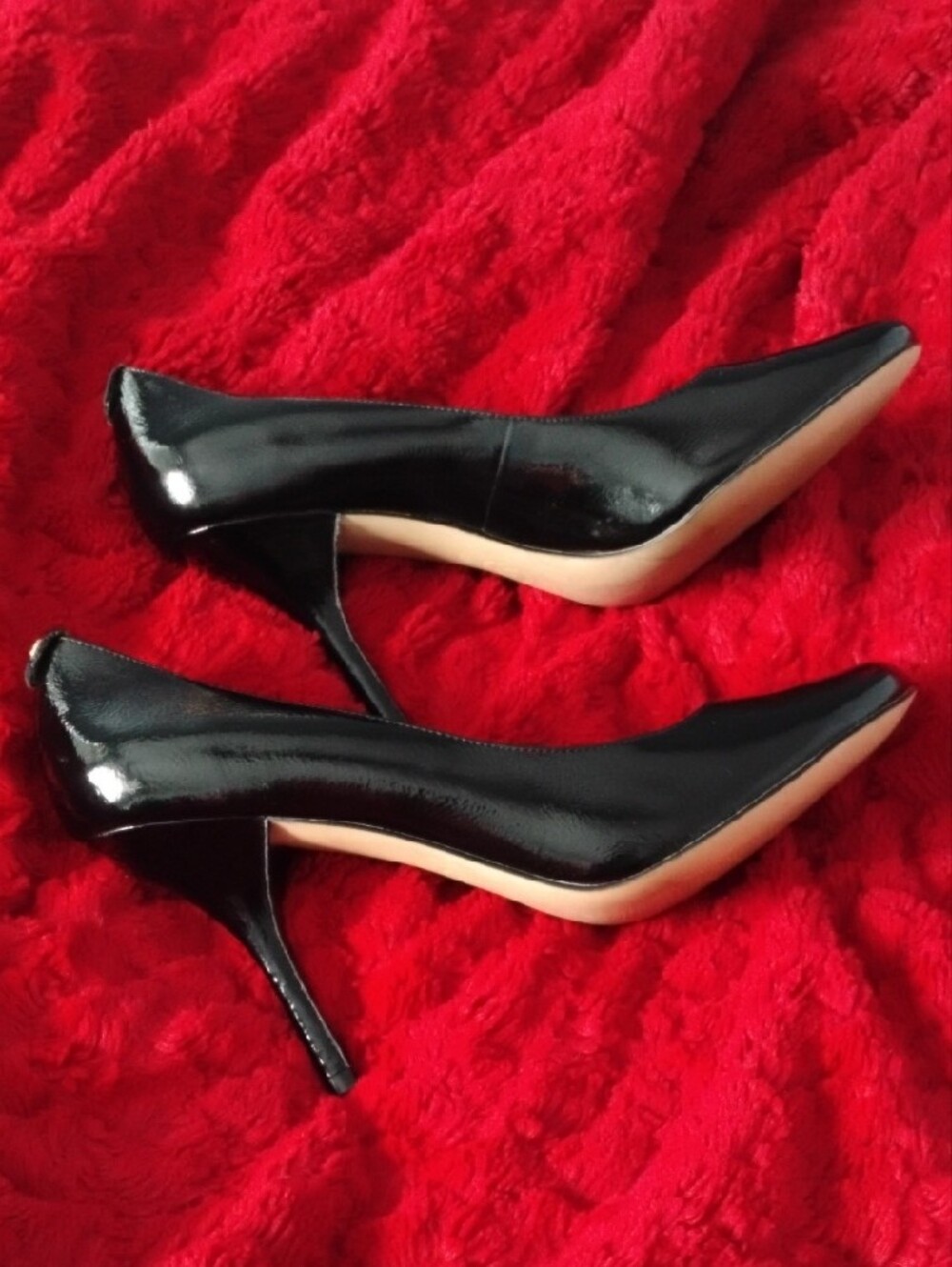 Michael Kors Black Patent Leather Round-Toe Heels - Picture 2 of 8